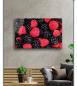 Preview: Blueberry & Blackberry Art Design rectangular special Glass Picture!